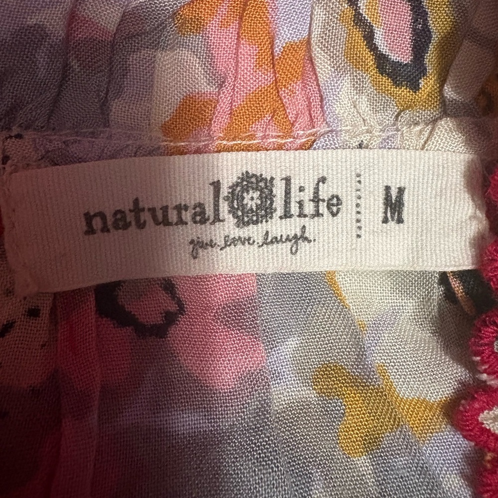 NATURAL LIFE Beige Multi Floral Maxi Dress with Spaghetti Straps - Picture 6 of 7